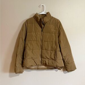 Gap Brown/Tan Puffer Jacket Size Large